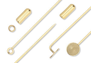 Gold-Finished Stainless Steel Hat Pins